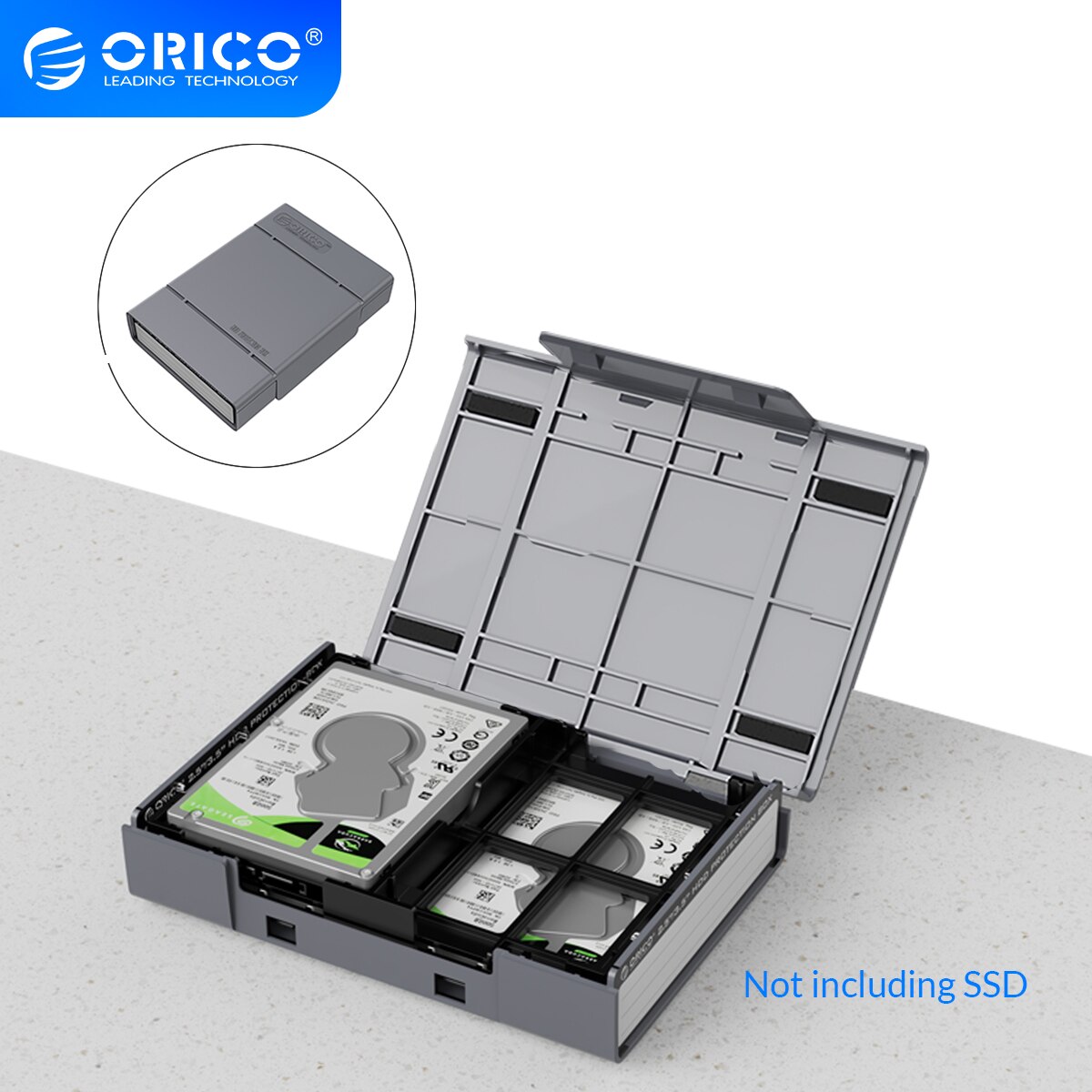 ORICO SSD M.2 ȣ ̽ ϵ ̽ ڽ,  , 2.5/3.5 ġ ϵ ̺ ũ SSD HDD ̽,  